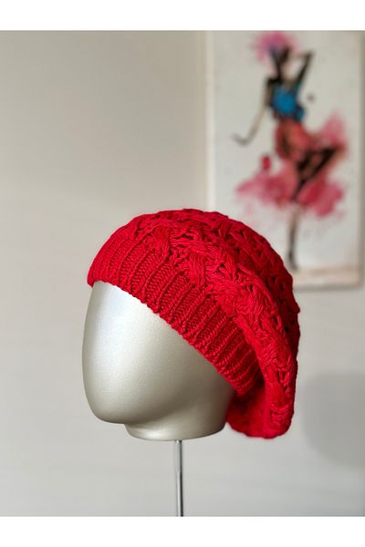 Amor Center Painter Model Knitted Soft Knitwear Winter Beret