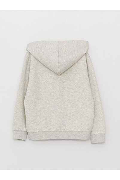 LC Waikiki Μακρυμάνικο φούτερ με κουκούλα με φερμουάρ για αγόρι - W3DA75Z4