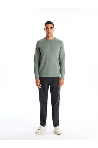 LC Waikiki Men's Knitwear Sweater - Long Sleeve, Crew Neck