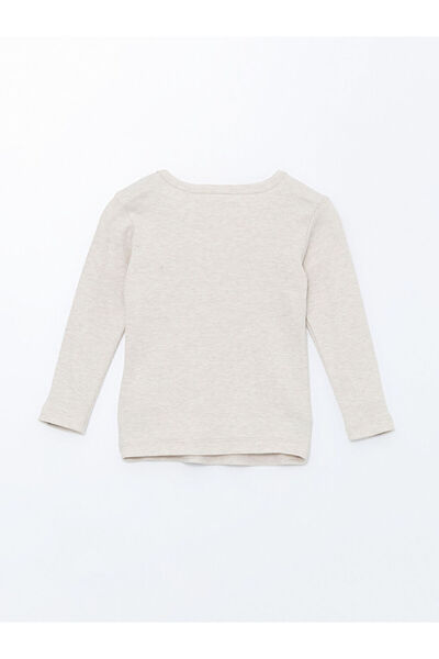 LC Waikiki Lcwk Crew Neck Long Sleeve Christmas Themed Baby Boy Pajamas Set