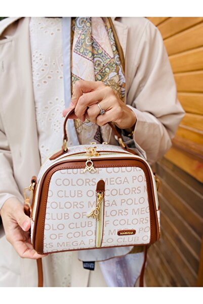 H&D COLLECTİON Mega Polo Club of Colors Women's Bag with 6 Compartments and Adjustable Shoulder Strap