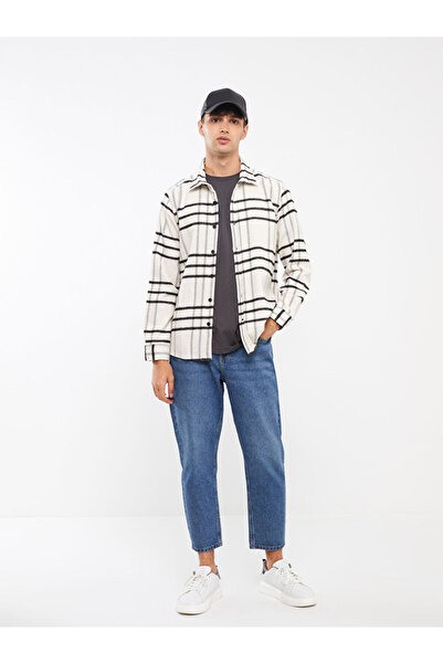 LC Waikiki Pánská dřevorubecká košile – pravidelný střih, dlouhý rukáv, kostkovaná