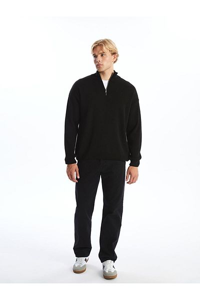 LC Waikiki High Collar Long Sleeve Men's Knitwear Sweater