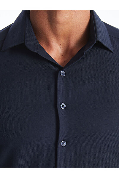 LC Waikiki Чоловіча сорочка Оксфорд з довгим рукавом приталеного крою