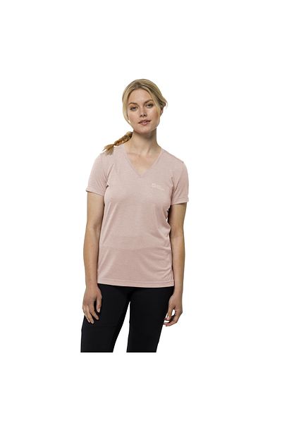 Jack Wolfskin Tricou roz pentru femei Crosstrail T Tricou pentru femei 1801693_2203