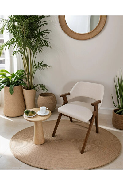 METSAN AKSESUAR Belçika Ceviz Ahşap Sandalye