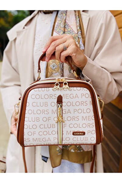 H&D COLLECTİON Mega Polo Club of Colors Women's Bag with 6 Compartments and Adjustable Shoulder Strap