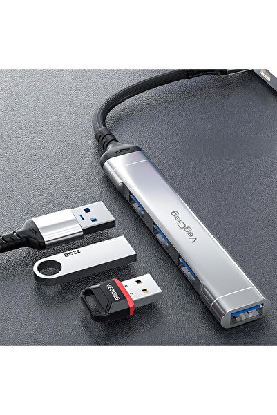 Veggieg Type-c To Usb 3.0 4 Port 3*usb 2.0 Ve 1*usb 3.0 Çoklayıcı Hub