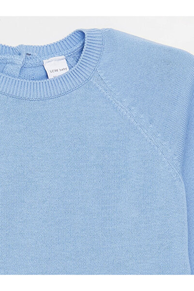 LC Waikiki Βρεφικό φόρεμα με μακρυμάνικο βαμβακερό λαιμόκοψη Lcw