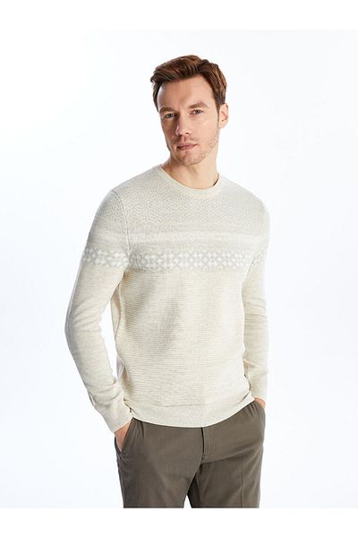 LC Waikiki Men's Knitwear Sweater - Long Sleeve, Crew Neck