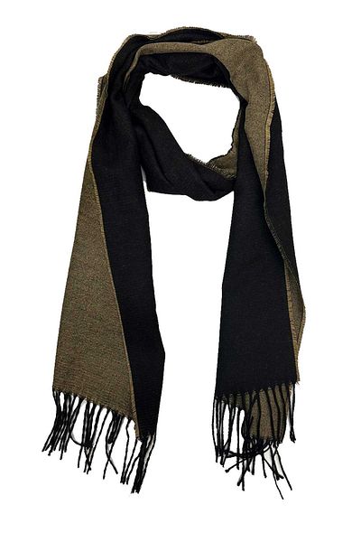Kravatkolik Beige - Black Double Sided Men's Cashew K625