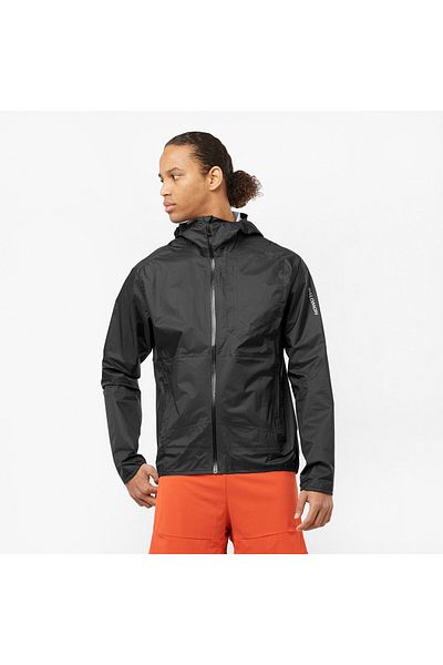 Salomon Bonatti Waterproof Men's Raincoat - Black