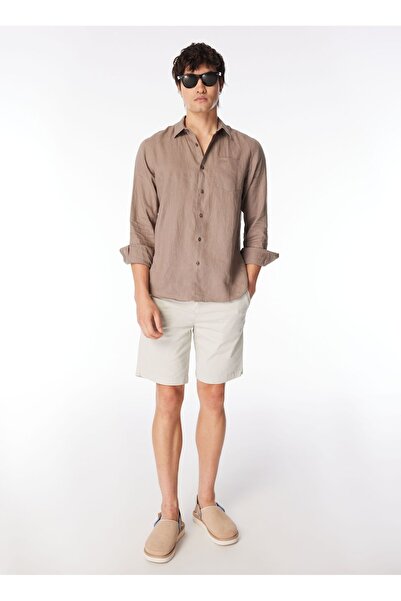 Guess LS ISLAND LINEN SHIRT ERKEK GÖMLEK