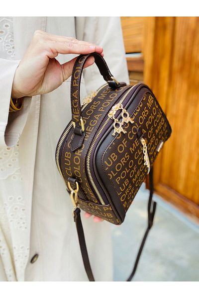 MEGA Polo Club of Colors Women's Handbag with 6 Compartments Hand and Adjustable Shoulder Strap