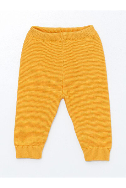 LC Waikiki Lcw Baby - Dark Yellow Crew Neck Sweatshirt and Pants for Baby Boy
