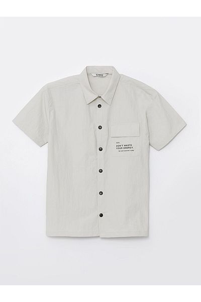 LC Waikiki Printed Short Sleeve Boy's Shirt