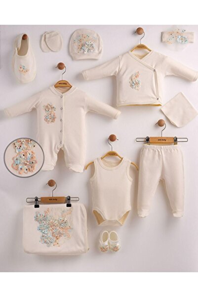 yukobaby bebeğiniz için en doğalı KIZ BEBEK YENİDOĞAN KELEBEK ÇİÇEKLİ 10 LU H...