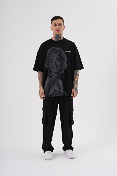 Machinist Ανδρικό μπλουζάκι Marilyn Monrou με στάμπα μεγάλου μεγέθους