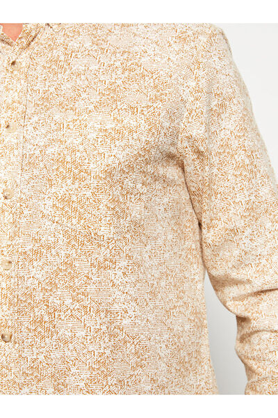 LC Waikiki Ανδρικό πουκάμισο με κανονική εφαρμογή με μακρυμάνικο σχέδιο