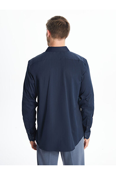 LC Waikiki Сlim Fit довгий рукав поплін чоловіча сорочка