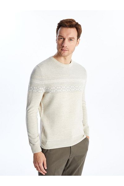 LC Waikiki Men's Knitwear Sweater - Long Sleeve, Crew Neck