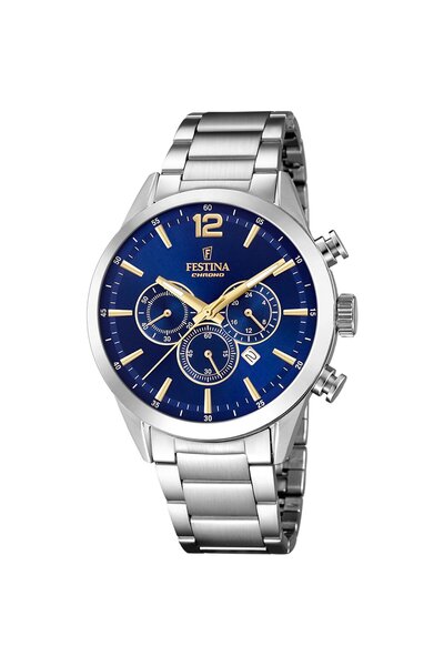 FESTİNA ساعة يد رجالية كرونوغراف خالدة طراز F20343/2
