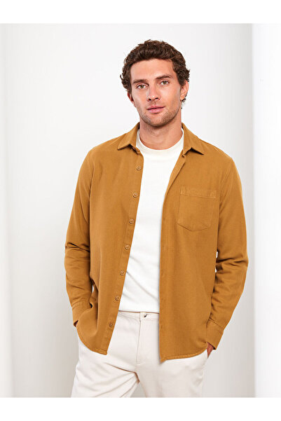 LC Waikiki Regular Fit Long Sleeve Gabardine Men's Shirt Jacket