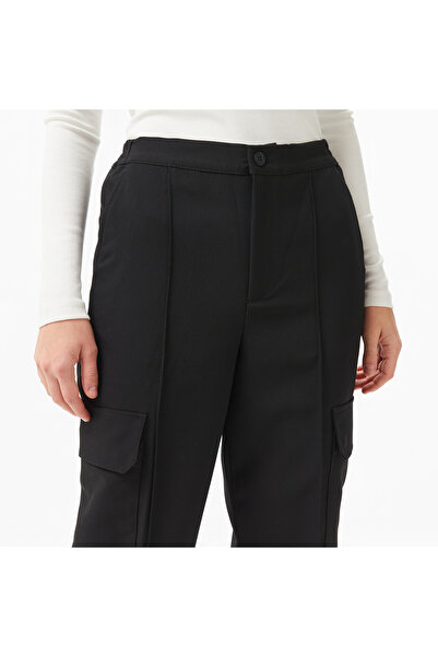 Lacoste Kadın Regular Fit Siyah Pantolon