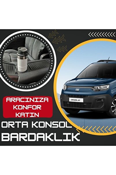 Toprakshop حامل أكواب وحدة التحكم المركزية المتوافق مع Fiat Doblo مناسب لمودي...