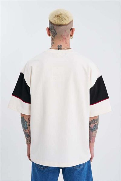 Machinist Ανδρικό μπλουζάκι Oversize Ecru - Mchnst 00