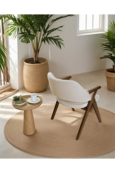 METSAN AKSESUAR Belçika Ceviz Ahşap Sandalye