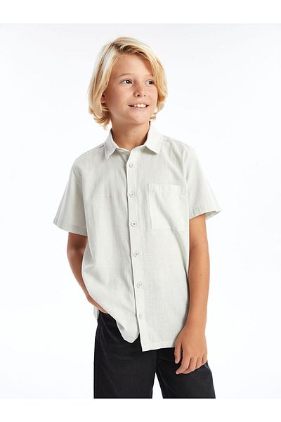 LC Waikiki New Season Short Sleeve Boys' Short Sleeve Gomlek - S4NI95Z4
