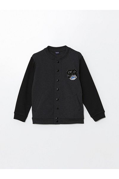 LC Waikiki Ανθρακί Boy College Jacket