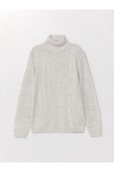 LC Waikiki Pulover pentru bărbați cu mânecă lungă cu gât