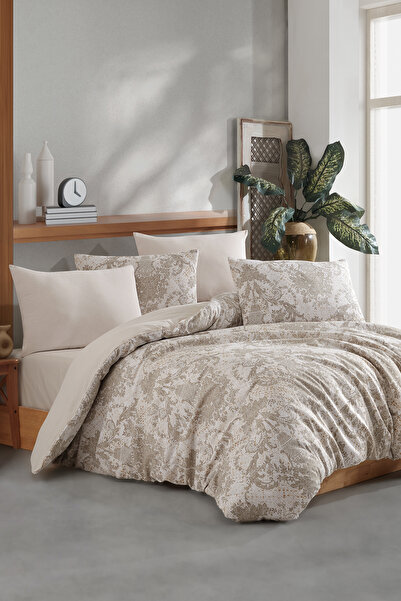 conzaliza Çift Kişilik Lastikli Çarşaflı Nevresim Takımı