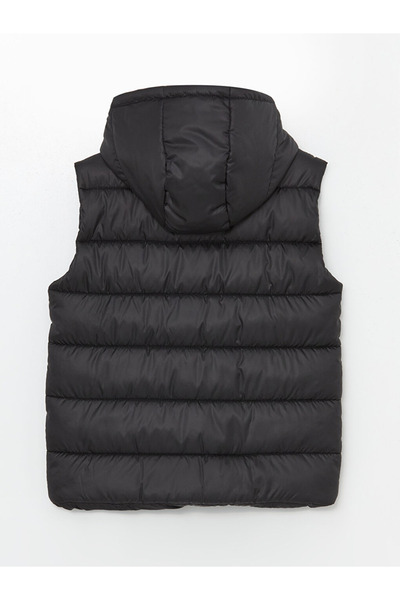 LC Waikiki Lcw Kids New Black Hooded Boy Inflatable Vest