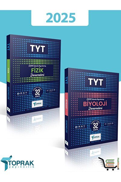 Toprak Yayıncılık 2025 Model TYT Fizik ve Biyoloji Deneme Toprak Yayıncılık