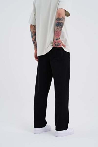 Machinist Relaxed Basic Baggy Sweatpants Μαύρο