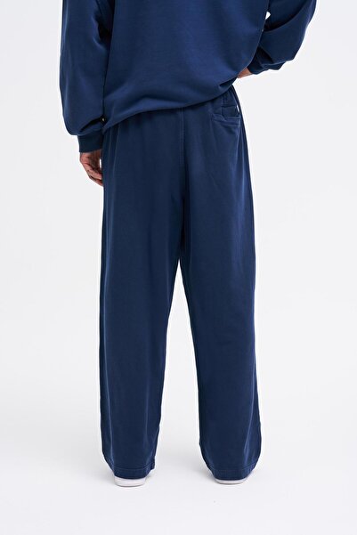 Machinist Ανδρικό πλενόμενο Basic φαρδύ μπλε ναυτικό παντελόνι