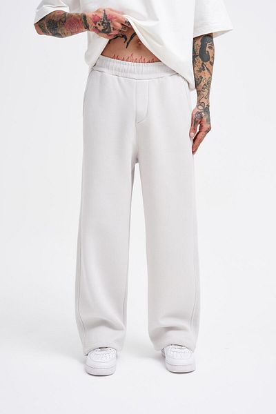 Machinist Ανδρικό φαρδύ oversize γκρι παντελόνι