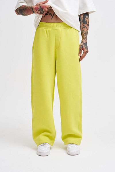 Machinist Men's Baggy Oversize Neon Yellow Sweatpants