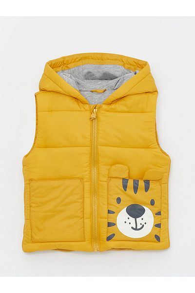 LC Waikiki Hooded Baby Boy Inflatable Zipper Vest