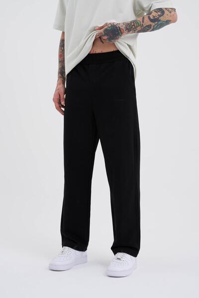 Machinist Relaxed Basic Baggy Sweatpants Μαύρο