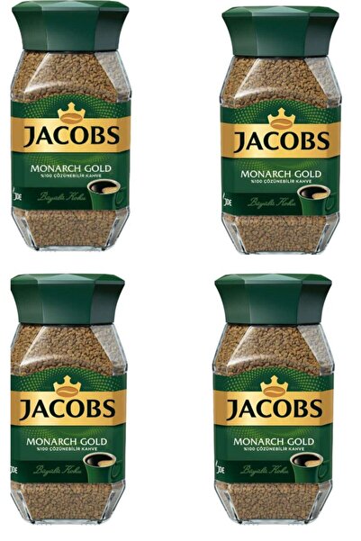 Jacobs Monarch Gold Cam Kavanoz Granül Kahve 47,5 gram X 4 Adet