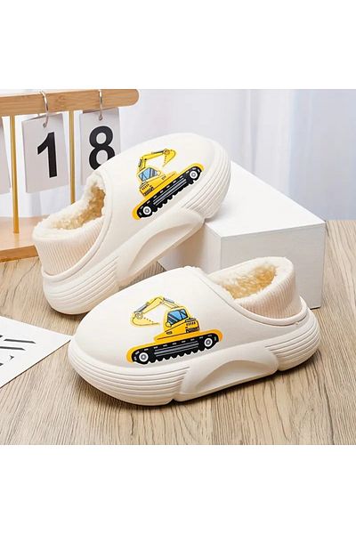 GlassySKY Cute Children's Cartoon Home Shoes
