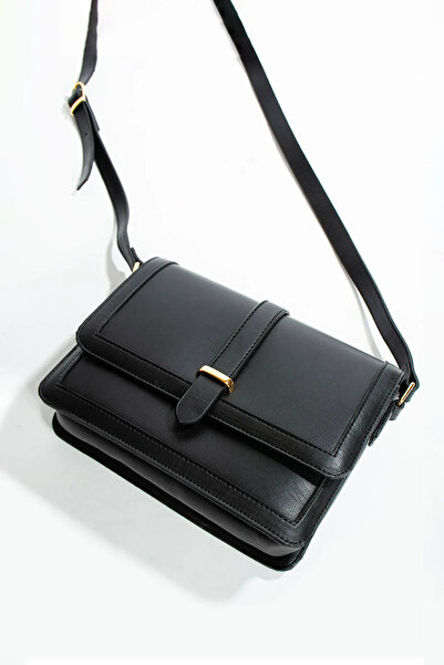 Lifonbag Geantă de umăr retro cu 5 compartimente, cu design din piele moale