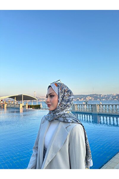 LEAUDER WOMEN ȘAL IMPORTAT DE LÂNĂ DE BUMBAC CU MODEL ETNIC