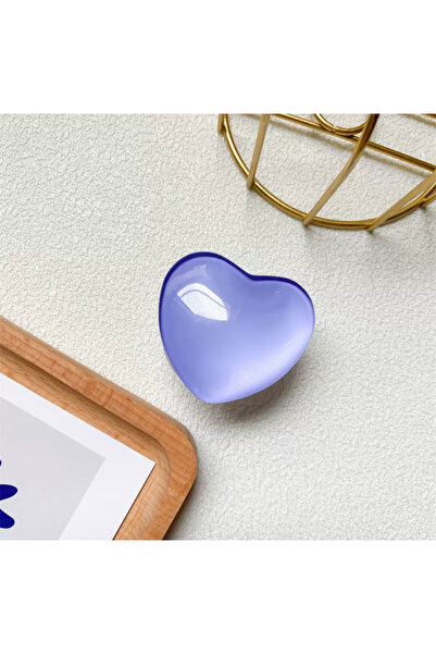 EDELFU Popsocket Yapışkanlı Kalp Telefon Tutacağı Kalp Şekilli Akrilik Epoksi...