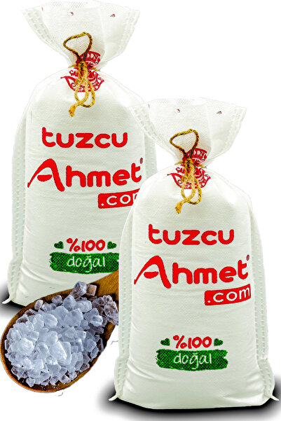 Tuzcu Ahmet 2 Adet 1 Kg Bez Torbada Iri Taneli Kristal Çankırı Kaya Tuzu