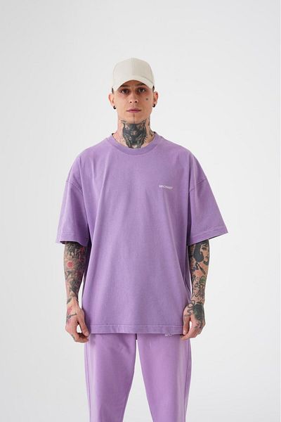 Machinist Tricou oversize mistic din bumbac lavabil pentru bărbați